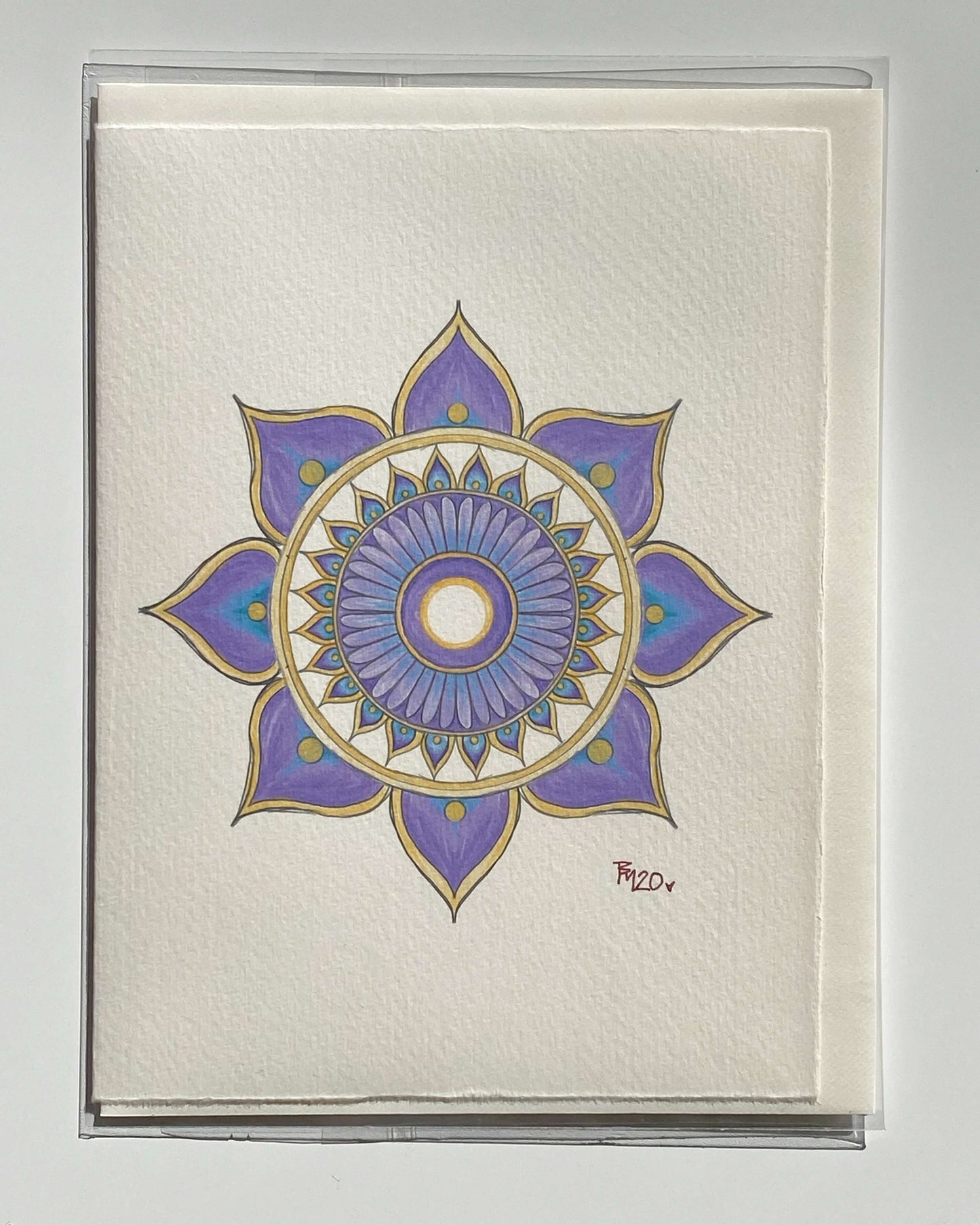 5 Pack Mandala Greeting Card